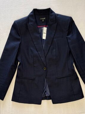 J. Crew Navy Blue Alexandra Blazer Size 10 NWT